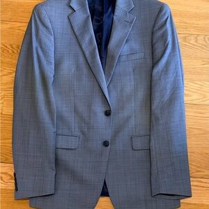 Calvin Klein Suit - Blue & Gray Pattern